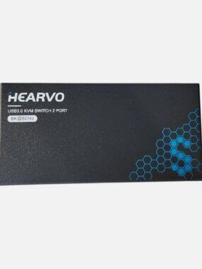 HEARVO USB 3.0 KVM Switch Box 2PORT 8K@60Hz KVM Switch 1 Monitor 2 Computer HDMI